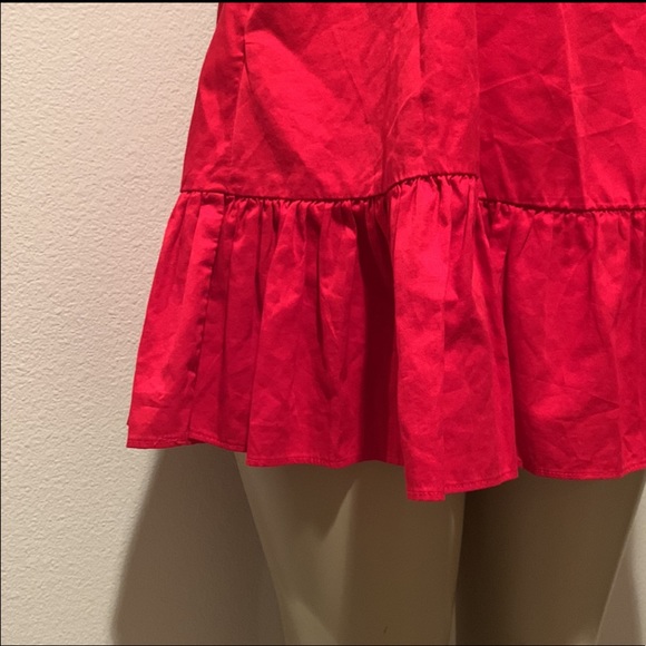 Red ruffle mini dress - Picture 11 of 14